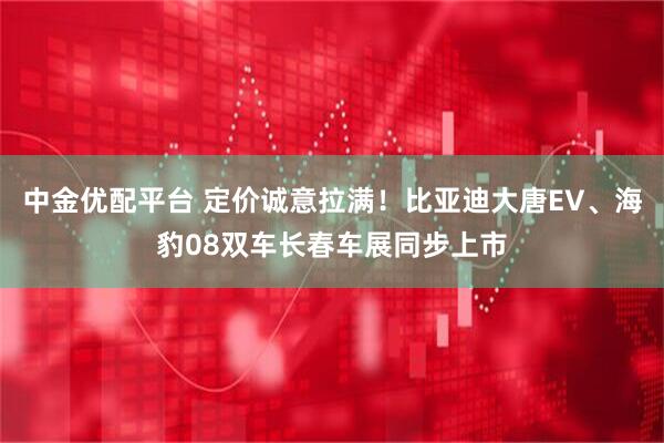 中金优配平台 定价诚意拉满！比亚迪大唐EV、海豹08双车长春车展同步上市